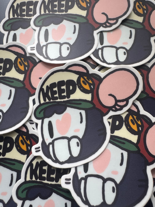 Keephesitating Sticker